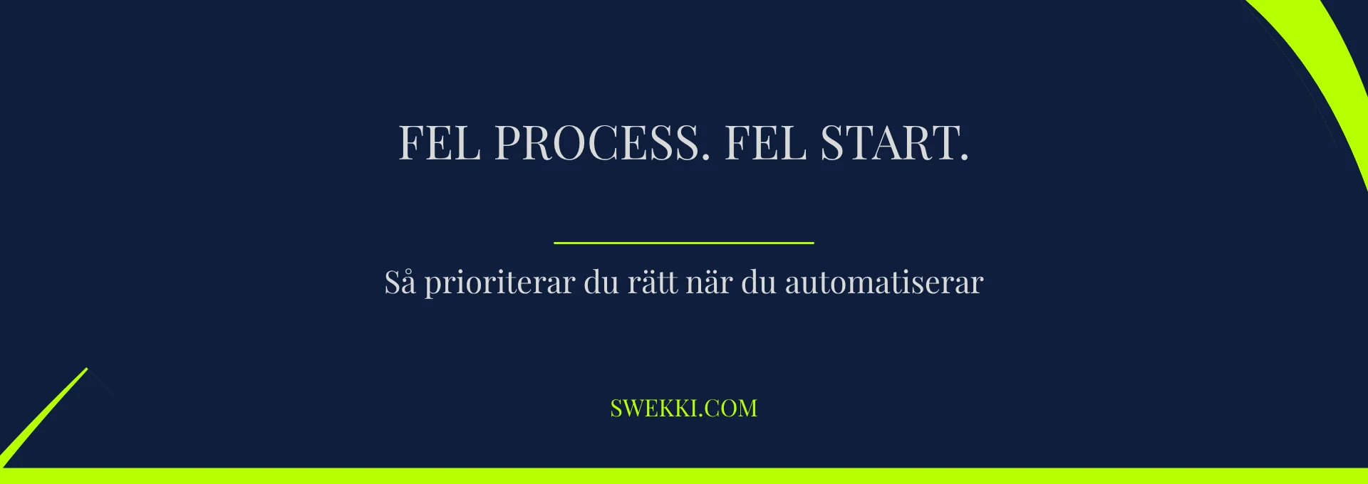 processer att automatisera